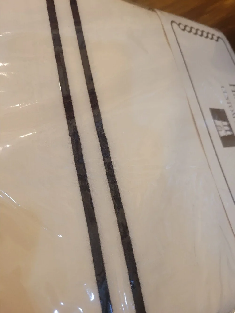 Hamburg House Custom Embroidery Flat Sheet QUEEN Egyptian Cotton